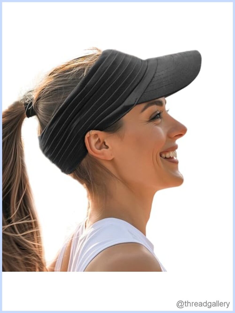 Sports Sun Visor UV Protection Lightweight Packable Stretchy Running Tennis Golf